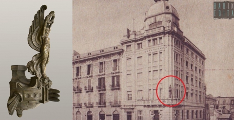 Palazzo Gazzetta: nel 1982 si salv� una vittoria alata, ma giace nei depositi della Pinacoteca